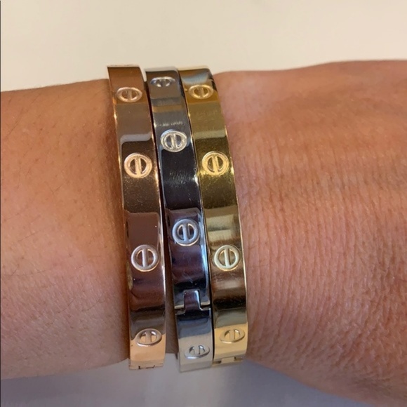 LOVE BANGLE STAINLESS STEEL 6 INCHES - Picture 4 of 10